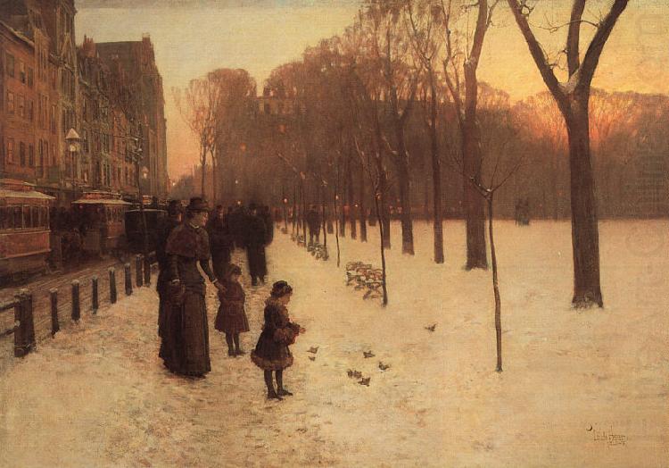 Childe Hassam Boston Common at Twilight china oil painting image